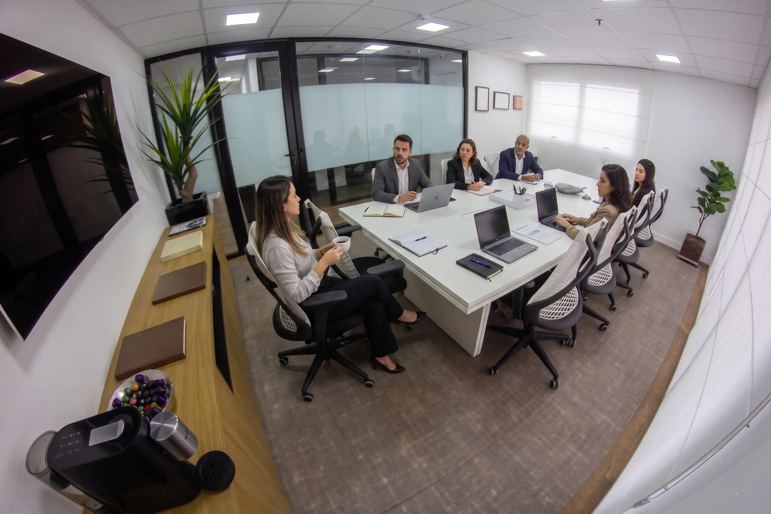Sala de reunião com vista para Alphaville